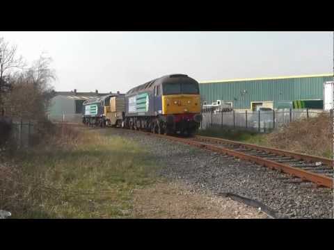 57002/57008 6c51 Sellafield - Heysham/ 6C52 Return, flasks 22nd March 2012