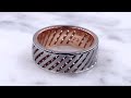 video - Lattice Work Wedding Band