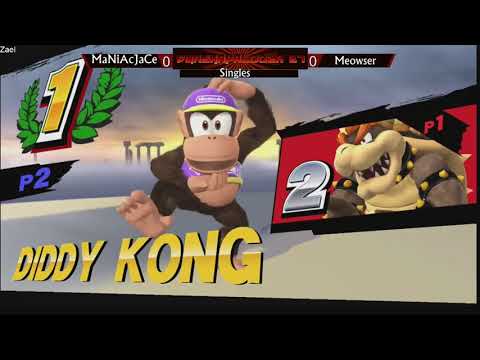 SmashaPalooza 27: Losers - MaNiAcJaCe (Diddy Kong) vs Meowser (Bowser)