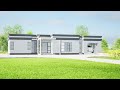 3Houses plan and design | Hidden roof | Castle roof| castle roof design of architect | PLAN 2021 028