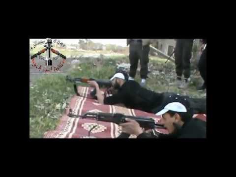 تدريبات عسكرية تجريها كتيبة أنصار الحق في الغوطة الشرقية