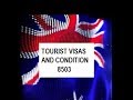 Australian Tourist Visa and Condition 8503 - No ...