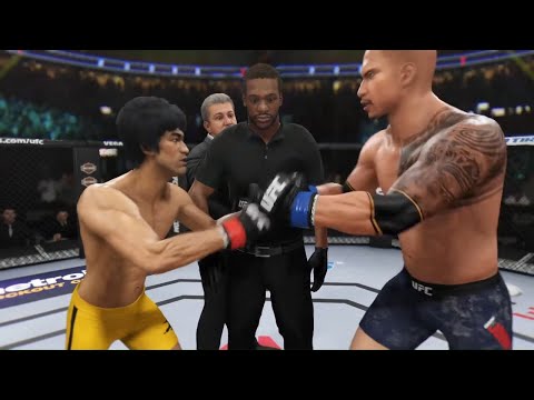 Bruce Lee vs. Dwayne Jonson (EA sports UFC 3)