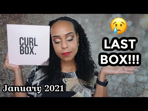 CURLBOX JANUARY 2021 | MY LAST BOX! 😔 JackieNaturals