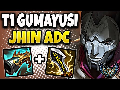 T1 Gumayusi Jhin vs Caitlyn ADC [ QuadraKill ] Patch 25.2 Korea Challenger ✅