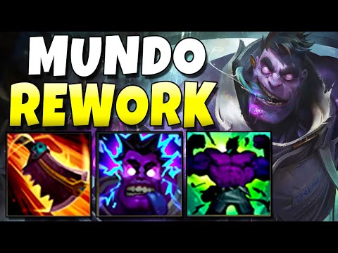Dr. MUNDO REWORk GAMEPLAY! TANKIEST CHAMPION EVER?- League of Legends