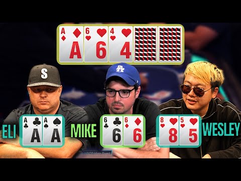 SET Over SET vs STRAIGHT FLUSH Draw