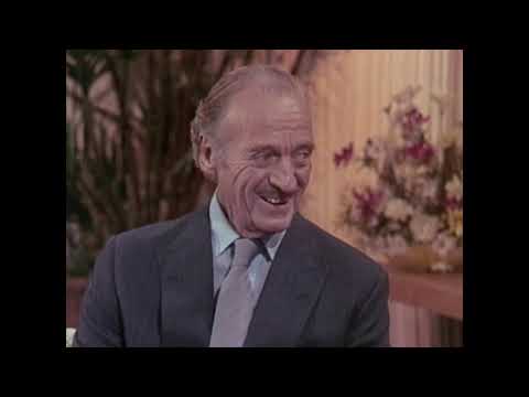 Merv talks to David Niven, 1981