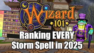 Ranking EVERY Storm Spell (PvE) in Wizard101