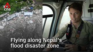 First-hand look: Flying over Nepal’s flood disaster zone