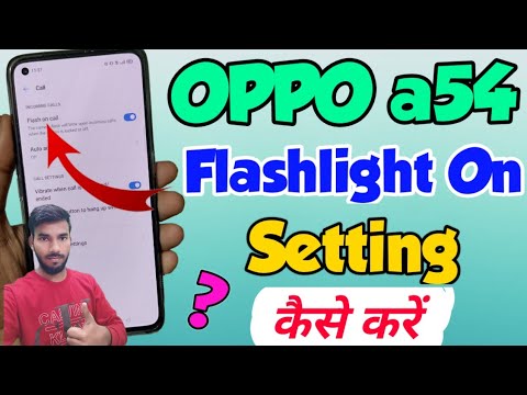 OPPO a54 Flashlight Setting | How to on flashlight in OPPO a54 | OPPO a54 flashlight on kaise kare