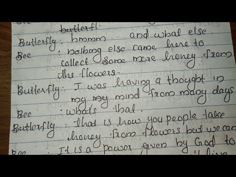 conversation between bee and butterfly