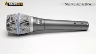 Video thumbnail for Shure Beta 87A Supercardioid Condenser Mic by Musician's Friend