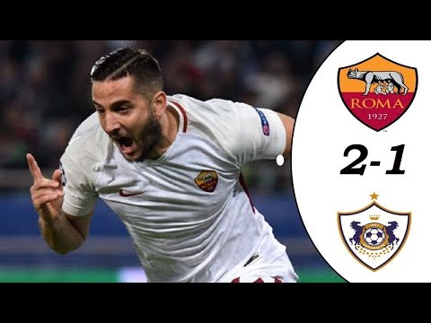 ملخص مباراة روما و كارباكا اغدام 2-1 دوري ابطال اوروبا 27 09 2017