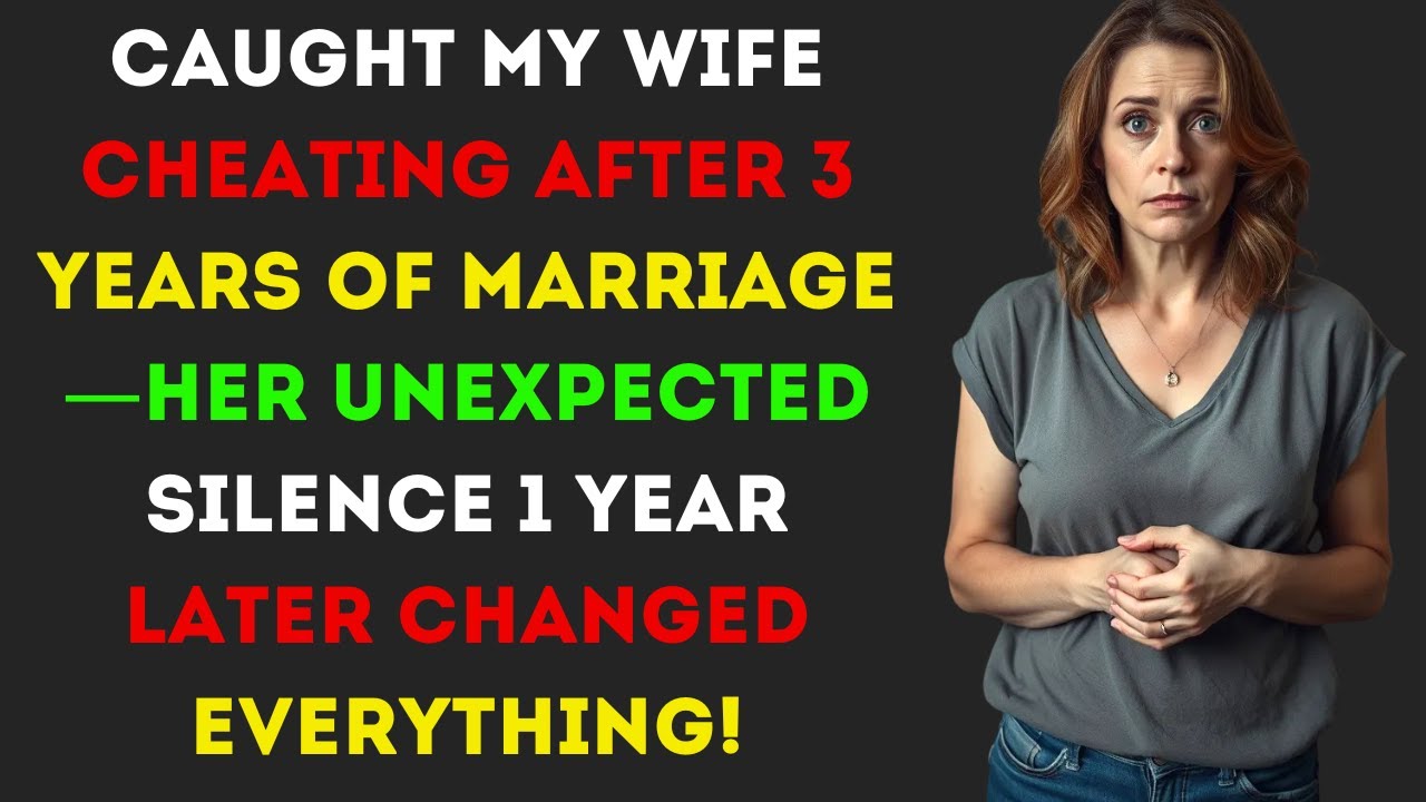 Caught My Wife Cheating After 3 Years of Marriage—Her Unexpected Silence 1 Year Later Changed...