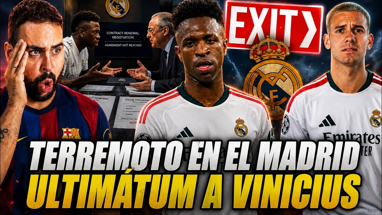 💥TERREMOTO en el REAL MADRID ¡ULTIMÁTUM a VINICIUS! ¿VENTA? - MASTANTUONO SENTENCIADO por MOURINHO