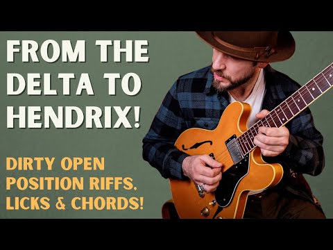 Dirty Open-Position Blues Guitar: Riffs & Licks from the Delta to Hendrix! (Lead Study + TAB)