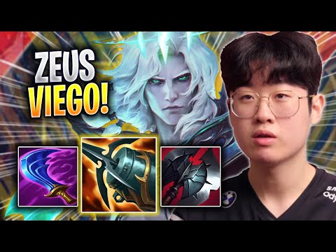 ZEUS IS A MONSTER WITH VIEGO! - T1 Zeus Plays Viego JUNGLE vs Ekko! | Season 2023