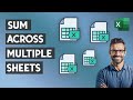 How to SUM Across Multiple Worksheets with Criteria in Excel  - SUMIF Multiple Sheets in Excel