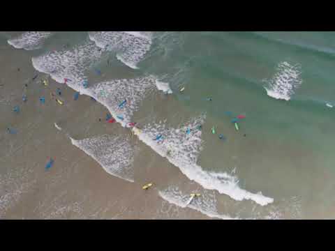 The SkyCam Newquay video.