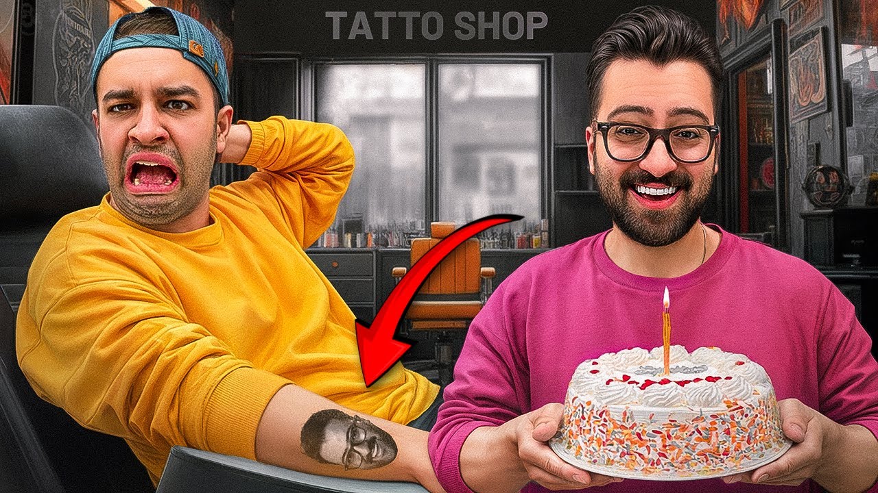 عکس مصطفی رو تتو کردم😵(کادو تولد🎁)