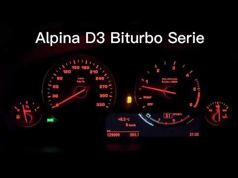 Alpina D3 Biturbo F31 Stage 1 vs Serie 0-200kmh Dragy/Racebox/GPS