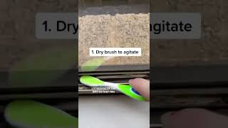 Cleaning window tracks: an easy way, with no fancy tools.