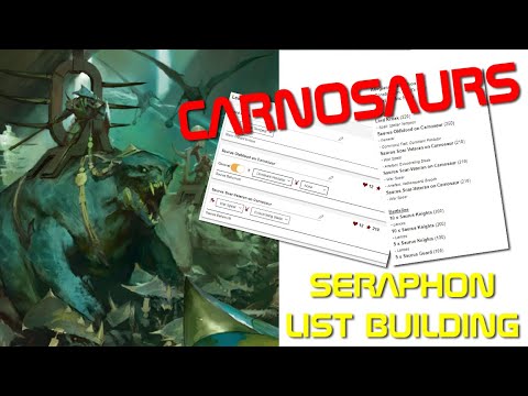 Seraphon Lists - 4 CARNOSAURS! - Building a Jurassic Park Warhammer List!