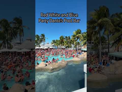 Wild Party Key West  🇺🇸 Red, White,Blue Fantasy Fest #keywest