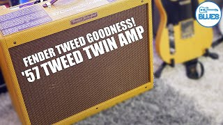 Video thumbnail for Fender '57 Custom Tweed Twin Amplifier Made in USA by intheblues