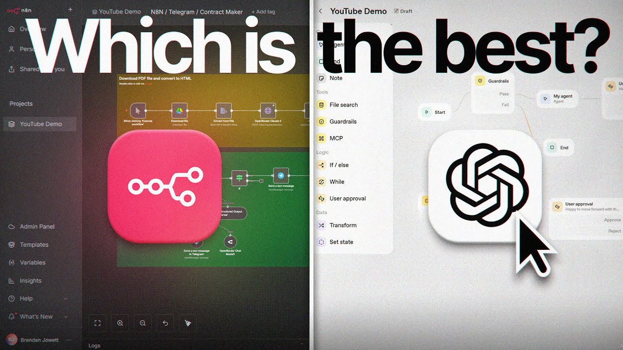 OpenAI Agent Builder vs n8n (Which is best?)