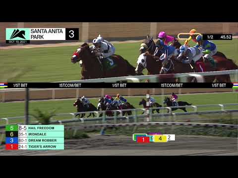 Aligato wins Race 3 on Sunday October 10th, 2021 at Santa Anita Park.