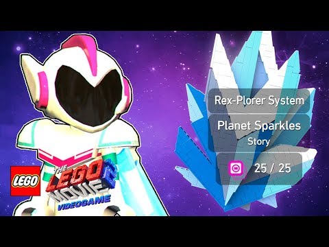 The LEGO Movie 2 Videogame 100% Gameplay Walkthrough - Planet Sparkles 25/25 (All Master Piecies)