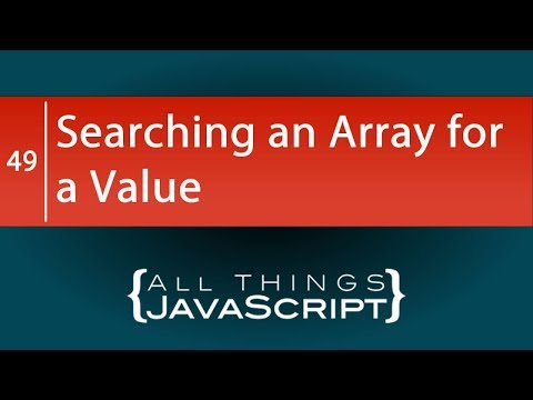 Javascript Problem Searching An Array For A Value