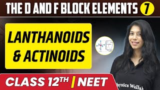 The d and f Block Elements 07 | Lanthanoids & Actinoids | Class 12th/NEET