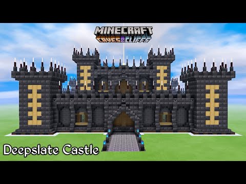 Minecraft Deepslate Castle Build Tutorial || Minecraft Build Tutorial