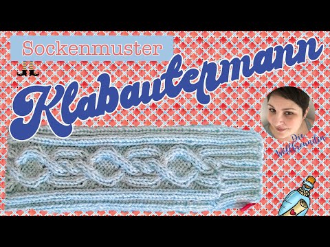 Sockenmuster Nr. 6  - Klabautermann [Zopfmuster stricken lernen]