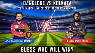 IPL LIVE 2020 RCB VS KKR MATCH 28 LIVE SCORES WITH COMMENTARY SUBSCRIBE FOR MORE