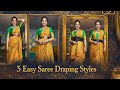 3 Saree Drape Styles