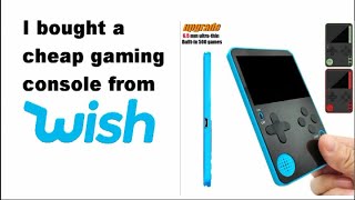 I bought a cheap handheld game console from Wish. Is it any good?