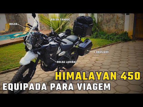 My Himalayan 450 accessories - Givi E22N top cases, bags and screen #royalenfield #himalayan