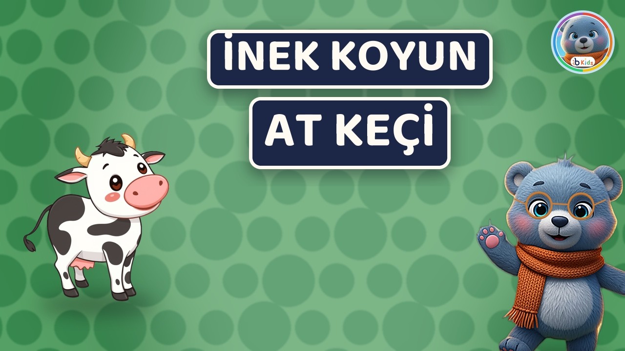 Çiftlik Hayvanları 🐮 İnek, Koyun, At, Keçi