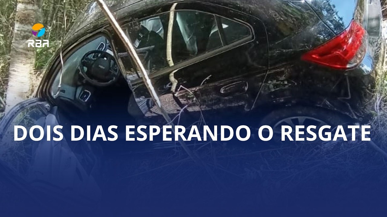 Homem fica mais de dois dias esperando resgate após acidente de trânsito