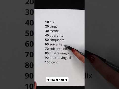 Numbers in French 1-100 with pronounciation #french #frenchnumbers #frenchforbeginner