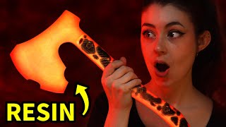 Making a Lava Resin Axe (it glows!)