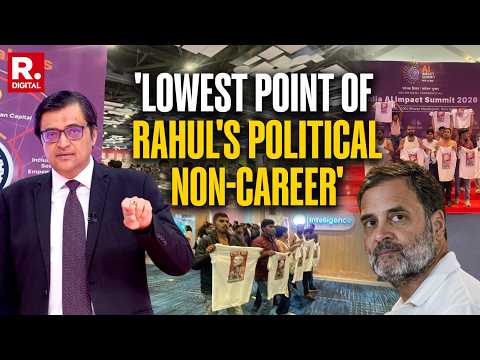 Congress Storms AI Summit: Arnab Lambasts Rahul Gandhi After Shameful Attempt By Cong