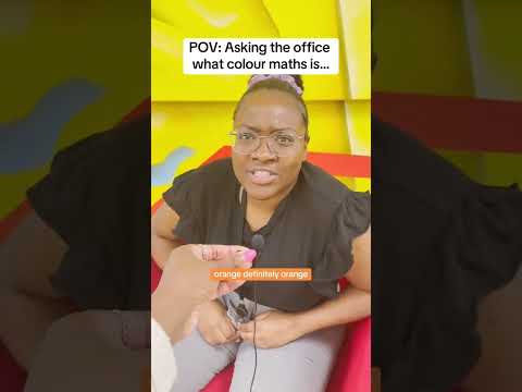 POV: Asking the office what colour maths is...  #shortsfeed