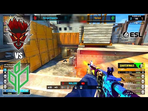 Sprout vs Sangal - ESL National Championship Global Playoffs Spring 2021 | CSGO HIGHLIGHTS