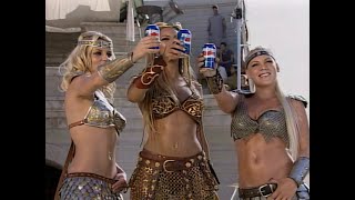 Britney Spears, Beyonce &amp; Pink - We Will Rock You (Pepsi Gladiator - Behind the Scenes) [AI Restore]