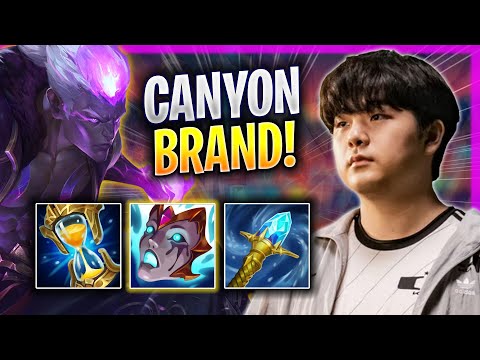 CANYON IS A MONSTER WITH BRAND! - GEN Canyon Plays Brand JUNGLE vs Poppy! | Season 2023